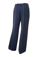 Load image into Gallery viewer, GIORGIO ARMANI Tailored Blue Grey Straight Leg Trousers (40)-Giorgio Armani-The Freperie