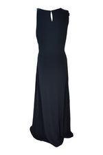 Load image into Gallery viewer, HALSTON HERITAGE Black Jersey Sleeveless Maxi Dress (UK 6)-Halston Heritage-The Freperie