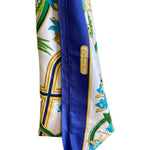 Load image into Gallery viewer, HERMES Carcaibes Beige/Green/Blue Silk Scarf with Certificate-The Freperie
