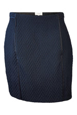 Load image into Gallery viewer, HOSS INTROPIA Black Mini Skirt with Leather Piping (UK 14)-Hoss Intropia-The Freperie