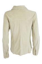 Load image into Gallery viewer, JIL SANDER Cream Suede Jacket (38)-Jil Sander-The Freperie