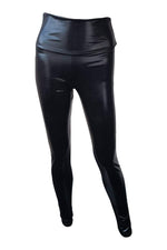Load image into Gallery viewer, JNT WORLD Black Wet Look High Waist Leggings (M)-JNT World-The Freperie