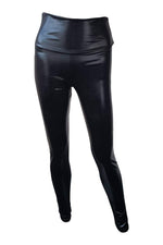 Load image into Gallery viewer, JNT WORLD Black Wet Look High Waist Leggings (M)-JNT World-The Freperie
