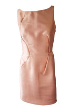 Load image into Gallery viewer, J.MENDEL Oyster Pink Silk Backless Mini Dress (UK 8)-J.Mendel-The Freperie
