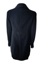 Load image into Gallery viewer, KAREN MILLEN Black Wool and Cashmere Blend Pea Coat (UK 8)-Karen Millen-The Freperie