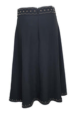 Load image into Gallery viewer, KATE SPADE Madison Avenue Black Blaire Midi Skirt (US 2 | UK 6)-The Freperie
