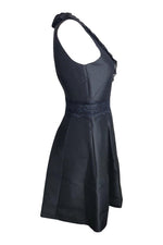 Load image into Gallery viewer, KATE SPADE New York Black Dashing Beauty Lace Mikado Dress (US 2 | UK 6)-The Freperie