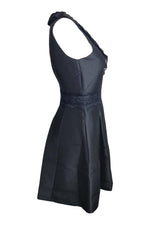 Load image into Gallery viewer, KATE SPADE New York Black Dashing Beauty Lace Mikado Dress (US 2 | UK 6)-The Freperie
