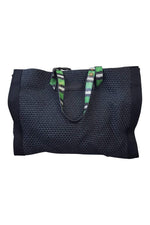 Load image into Gallery viewer, LANVIN Large Woven Black Straw Tote Bag-LANVIN-The Freperie