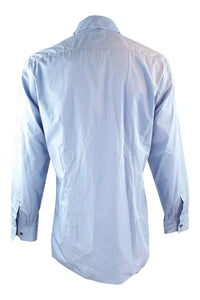 LANVIN Men's Twisted Detail 100% Cotton Men's Shirt (41)-LANVIN-The Freperie