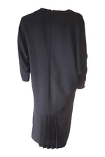 Load image into Gallery viewer, LEROSE Vintage Black Oversized Dress-Lerose-The Freperie