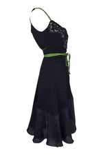 Load image into Gallery viewer, LILI PETRUS Black Silk Beaded Strappy Wrap Dress (IT 40)-Lili Petrus-The Freperie