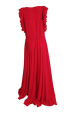 Load image into Gallery viewer, LIU JO Milano Red Scarlet Abito Lungo Maxi Dress (IT 42)-Liu Jo-The Freperie