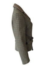 Load image into Gallery viewer, LONDON MAID Vintage Tweed Green Wool Jacket-London Maid-The Freperie