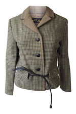 Load image into Gallery viewer, LONDON MAID Vintage Tweed Green Wool Jacket-London Maid-The Freperie