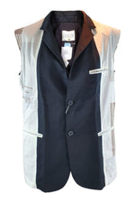 Load image into Gallery viewer, LOU DALTON SS14 Black Sleeveless Blazer (50/L)-Lou Dalton-The Freperie