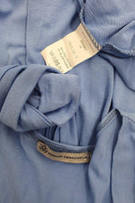 Load image into Gallery viewer, MAILLE DEMOISELLE Blue Twist Front Monroe Style Tie Back Dress (3)-Maille Demoiselle-The Freperie