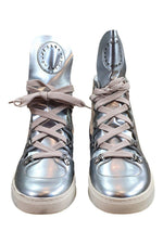 Load image into Gallery viewer, MARC By Marc Jacobs Women&#39;s Lace Up High Top Sneakers Metallic (39)-Marc by Marc Jacobs-The Freperie
