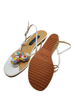 Load image into Gallery viewer, MARIO BOLOGNA White Toe Post Sandals (8)-Mario Bologna-The Freperie
