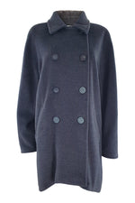 Load image into Gallery viewer, MAX MARA Grey Wool and Cashmere Blend Overcoat (UK 12)-Max Mara-The Freperie
