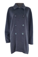 Load image into Gallery viewer, MAX MARA Grey Wool and Cashmere Blend Overcoat (UK 12)-Max Mara-The Freperie