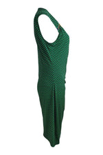 Load image into Gallery viewer, MICHAEL KORS Green Blue Abstract Print Sleeveless Dress (M)-Michael Kors-The Freperie