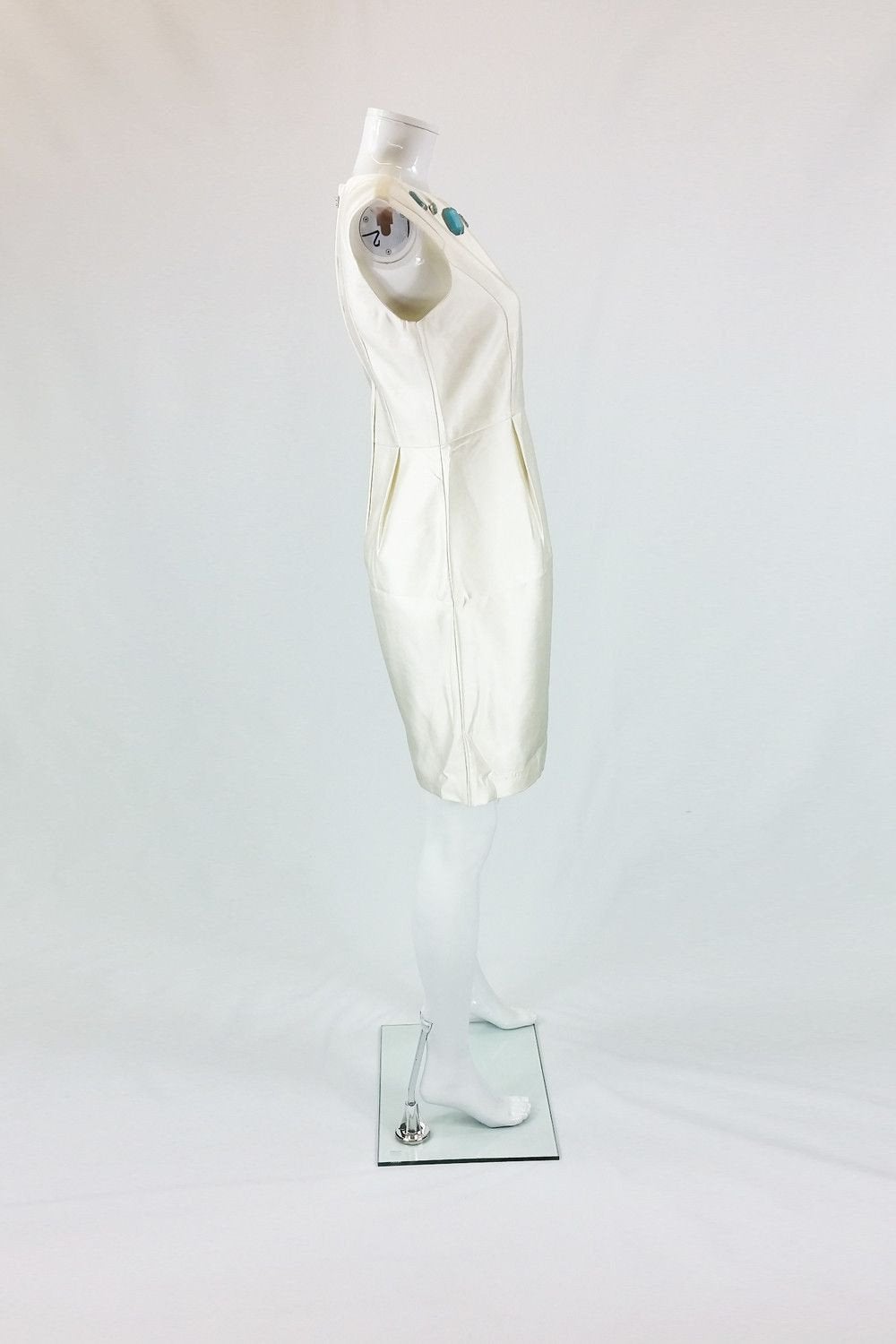 MISS SIXTY Ivory Jewel Embellished Dress (UK 10)-MISS SIXTY-The Freperie