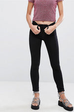 Load image into Gallery viewer, MONKI Mocki Black Cropped Mid Rise Skinny Jeans-Monki-The Freperie