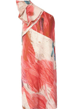 Load image into Gallery viewer, NICOLE FARHI Silk Mix One Shoulder Dress UK 10-Nicole Farhi-The Freperie
