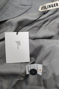 OTTOLINGER Grey Deconstructed Wool Suiting Mini Dress (FR 32 | UK 4 | US 0)-Ottolinger-The Freperie