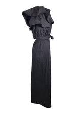 Load image into Gallery viewer, PAPER London Black Puff Sleeve Off Shoulder Gaga Dress (UK 10)-The Freperie