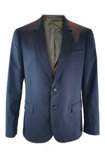 Load image into Gallery viewer, PAUL SMITH Blue Black Wool Blend Single Breasted Blazer Jacket (36:46)-Paul Smith-The Freperie
