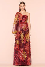 Load image into Gallery viewer, PETER PILOTTO Midnight Blue AW 2019 Hand Painted Tulle Ball Gown (UK 6)-Peter Pilotto-The Freperie