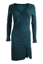 Load image into Gallery viewer, PHARD Green Long Sleeved V Neck Fitted Dress (S)-Phard-The Freperie
