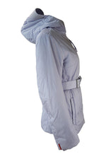 Load image into Gallery viewer, PRADA Purple Women's Padded Belted Hooded Jacket (40)-Prada-The Freperie