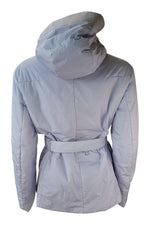 Load image into Gallery viewer, PRADA Purple Women&#39;s Padded Belted Hooded Jacket (40)-Prada-The Freperie

