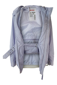 PRADA Purple Women's Padded Belted Hooded Jacket (40)-Prada-The Freperie