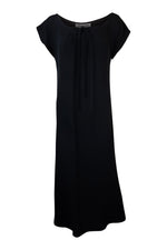 Load image into Gallery viewer, QUORUM Vintage Black Sheath Maxi Dress (UK 12)-Quorum-The Freperie
