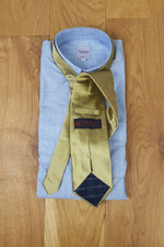 Load image into Gallery viewer, RENATO BALESTRA Gold Silk Tie-Renato Balestra-The Freperie