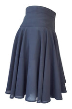 Load image into Gallery viewer, SHIN JANG KYOUNG Black Mini Circle Skirt (S)-Shin Jang Kyoung-The Freperie