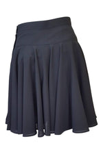 Load image into Gallery viewer, SHIN JANG KYOUNG Black Mini Circle Skirt (S)-Shin Jang Kyoung-The Freperie