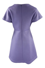Load image into Gallery viewer, SONIA By Sonia Rykiel Purple Neoprene Skater Dress (38)-Sonia Rykiel-The Freperie