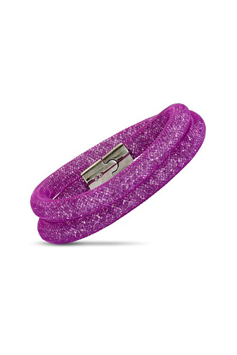 SWAROVSKI Stardust Choker or Wrap Around Bracelet Cerise Pink (M