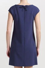 Load image into Gallery viewer, TARA JARMON MARINE MULTI-POCKET SHIFT DRESS FR 40 UK 12-Tara Jarmon-The Freperie