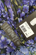 Load image into Gallery viewer, THE KOOPLES Hortensia Grimpant Print Asymmetric Hem Midi Dress (1)-The Kooples-The Freperie