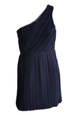 Load image into Gallery viewer, THEORY Taliana Silk One Shoulder Black Dress (UK 8)-Theyskens&#39; Theory-The Freperie
