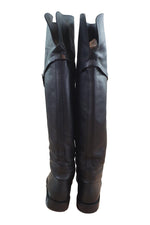Load image into Gallery viewer, VALENTINO Black Animalia Leather Over Knee Boots (EU 39)-Valentino-The Freperie