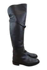 Load image into Gallery viewer, VALENTINO Black Animalia Leather Over Knee Boots (EU 39)-Valentino-The Freperie