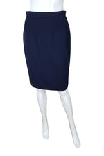 Load image into Gallery viewer, VINTAGE VALENTINO Silk Lined Pencil Skirt (UK 6)-Valentino-The Freperie
