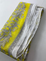 Load image into Gallery viewer, VERSACE Yellow &#39;Baroque&#39; Print Cashmere Scarf-The Freperie
